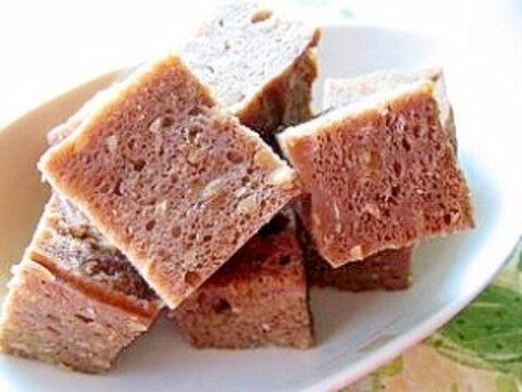 豆腐で作るヘルシーココア蒸しパン